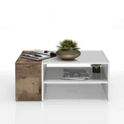 Home affaire Couchtisch »Coro, Couchtisch, Couchtisch mit seitlichem Stauraum,Sofatisch« Länge 90 cm, mit zwei Ablagefächern davon eines geschlossen