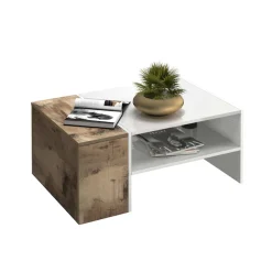 Home affaire Couchtisch »Coro, Couchtisch, Couchtisch mit seitlichem Stauraum,Sofatisch« Länge 90 cm, mit zwei Ablagefächern davon eines geschlossen