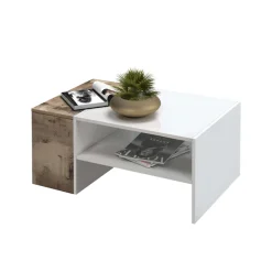 Home affaire Couchtisch »Coro, Couchtisch, Couchtisch mit seitlichem Stauraum,Sofatisch« Länge 90 cm, mit zwei Ablagefächern davon eines geschlossen