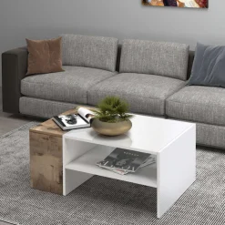 Home affaire Couchtisch »Coro, Couchtisch, Couchtisch mit seitlichem Stauraum,Sofatisch« Länge 90 cm, mit zwei Ablagefächern davon eines geschlossen