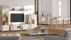 Home affaire Couchtisch »Essex, Wohnzimmertisch, Sofatisch, Beistelltisch, Kaffeetisch« Artisan Eiche & schwarze Streifen, MDF-Profil, ABS 1mm, modern