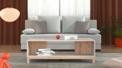 Home affaire Couchtisch »Essex, Wohnzimmertisch, Sofatisch, Beistelltisch, Kaffeetisch« Artisan Eiche & schwarze Streifen, MDF-Profil, ABS 1mm, modern