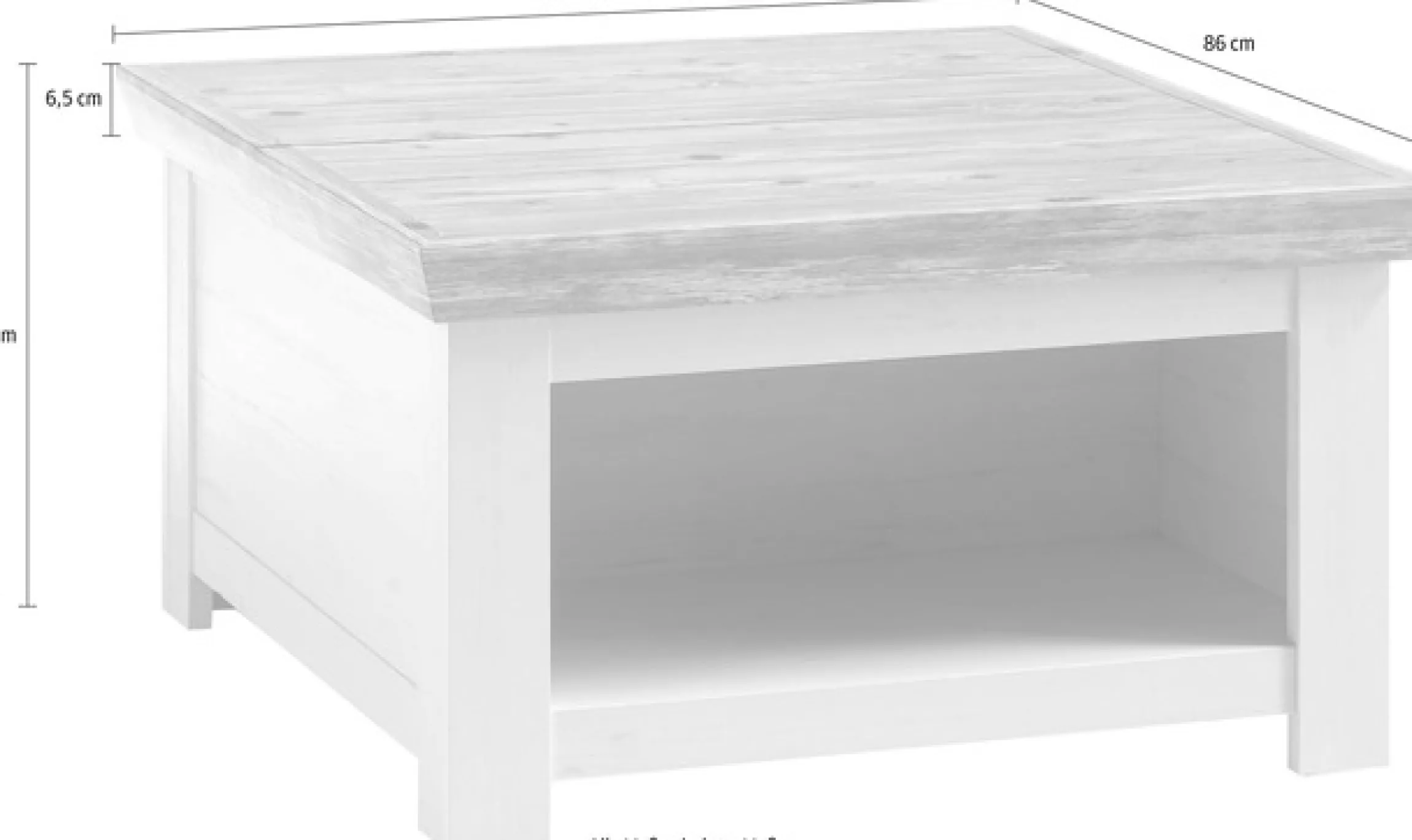 Home affaire Couchtisch »Florenz« Breite ca. 86 cm