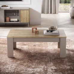 Home affaire Couchtisch »Gent 122 x 65 cm, Sofatisch, Wohnzimmertisch, Kaffeetisch« moderner rechteckiger Couchtisch, zweifarbig
