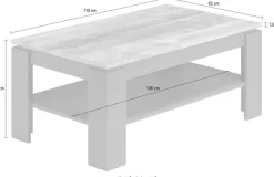 Home affaire Couchtisch »Granada« Couchtisch mit 1 offenem Fach - (B/T/H) 110/65/47 cm