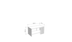 Home affaire Couchtisch »Laval, Wohnzimmertisch, Sofatisch, Beistelltisch, Kaffeetisch« Eleganter Couchtisch mit viel Stauraum, Lamellen-Optik