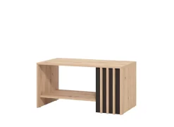 Home affaire Couchtisch »Laval, Wohnzimmertisch, Sofatisch, Beistelltisch, Kaffeetisch« Eleganter Couchtisch mit viel Stauraum, Lamellen-Optik