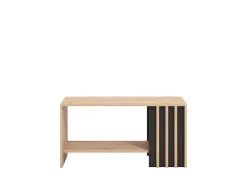 Home affaire Couchtisch »Laval, Wohnzimmertisch, Sofatisch, Beistelltisch, Kaffeetisch« Eleganter Couchtisch mit viel Stauraum, Lamellen-Optik