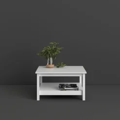 Home affaire Couchtisch »Madrid, Beistelltisch, Sofatisch, Kaffeetisch, Wohnzimmertisch« Coffee Table mit zusätzlicher Ablage, Maße B/T/H 81 x 81 x 45 cm