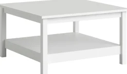 Home affaire Couchtisch »Madrid, Beistelltisch, Sofatisch, Kaffeetisch, Wohnzimmertisch« Coffee Table mit zusätzlicher Ablage, Maße B/T/H 81 x 81 x 45 cm