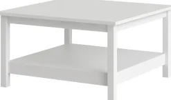 Home affaire Couchtisch »Madrid, Beistelltisch, Sofatisch, Kaffeetisch, Wohnzimmertisch« Coffee Table mit zusätzlicher Ablage, Maße B/T/H 81 x 81 x 45 cm