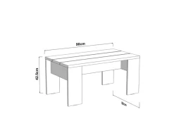 Home affaire Couchtisch »Montese, Wohnzimmertisch, Sofatisch, Beistelltisch, Kaffeetisch« Moderner Couchtisch: 3 Größen, 4 Farben – ideal für kleine Räume