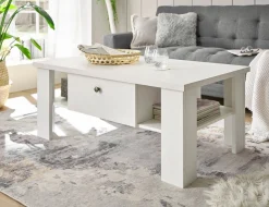Home affaire Couchtisch »RAVENNA« im zeitlosen Landhausstil, Breite 107 cm, Griffe aus Metall
