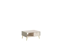 Home affaire Couchtisch »ROMELIS beige Kaffeetisch mit viel Stauraum, 87x66cm, modernes Design« pflegeleichter Beistelltisch mit zusätzlichen Aufbewahrungsschränken