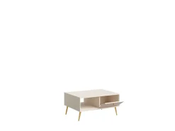 Home affaire Couchtisch »ROMELIS beige Kaffeetisch mit viel Stauraum, 87x66cm, modernes Design« pflegeleichter Beistelltisch mit zusätzlichen Aufbewahrungsschränken