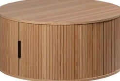 Home affaire Couchtisch »Ronda« 1 Stk. tlg. Runder Sofatisch mit Stauraum - Maße (B/T/H) 80/80/36 cm