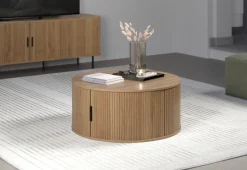 Home affaire Couchtisch »Ronda« 1 Stk. tlg. Runder Sofatisch mit Stauraum - Maße (B/T/H) 80/80/36 cm