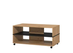 Home affaire Couchtisch »Savio Kaffeetisch, 101 cm, in trendigen Farben, modern« mit Ablage, rechteckig, Artisan Eiche, ideal fuer kleine Räume