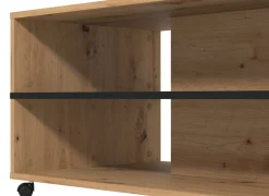 Home affaire Couchtisch »Savio Kaffeetisch, 101 cm, in trendigen Farben, modern« mit Ablage, rechteckig, Artisan Eiche, ideal fuer kleine Räume