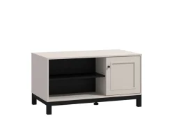Home affaire Couchtisch »Savoia, 100 cm, modernes Design mit viel Stauraum, rechteckig« Zwei offene Fächer und ein geschlossenes, in eleganter Kaschmirfarbe