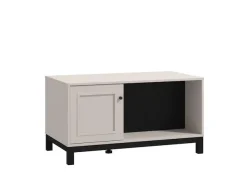 Home affaire Couchtisch »Savoia, 100 cm, modernes Design mit viel Stauraum, rechteckig« Zwei offene Fächer und ein geschlossenes, in eleganter Kaschmirfarbe