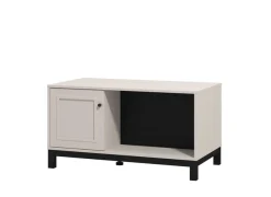 Home affaire Couchtisch »Savoia, 100 cm, modernes Design mit viel Stauraum, rechteckig« Zwei offene Fächer und ein geschlossenes, in eleganter Kaschmirfarbe