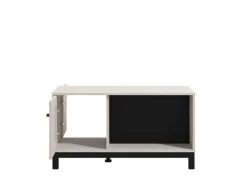 Home affaire Couchtisch »Savoia, 100 cm, modernes Design mit viel Stauraum, rechteckig« Zwei offene Fächer und ein geschlossenes, in eleganter Kaschmirfarbe