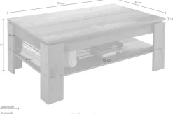 Home affaire Couchtisch »Tanum« Couchtisch mit 1 offenem Fach - (B/T/H) 110/65/47 cm