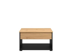 Home affaire Couchtisch »Taranto Kaffeetisch, 80 cm,quadratische Form, modern design« höhenverstellbar Tischplatte, geschlossenes Fach, schwarz oder weiß