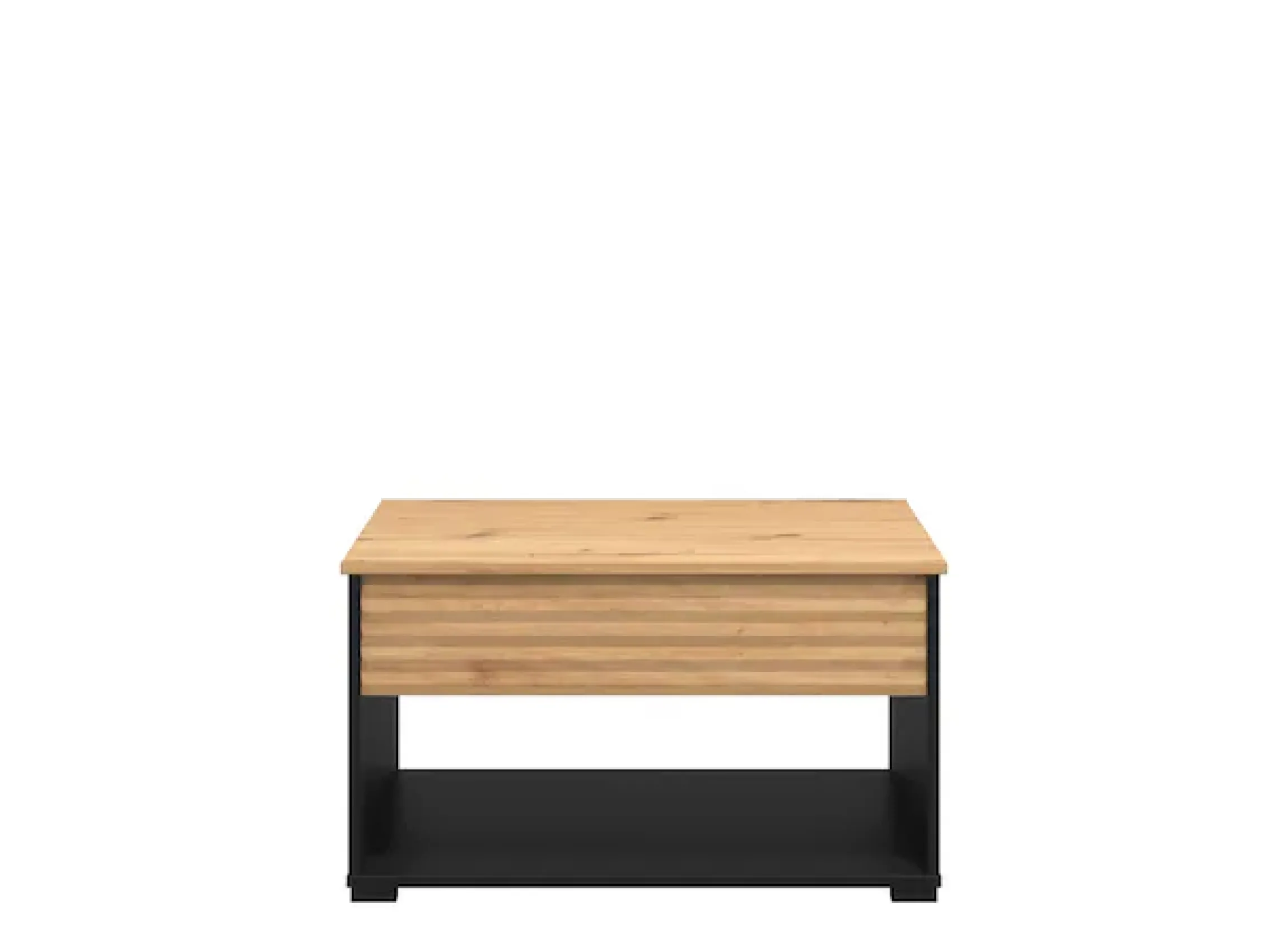 Home affaire Couchtisch »Taranto Kaffeetisch, 80 cm,quadratische Form, modern design« höhenverstellbar Tischplatte, geschlossenes Fach, schwarz oder weiß