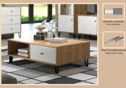 Home affaire Couchtisch »Tarragona« Couchtisch m. 2 Schub.K, 2 Fächern & Soft-Close - (B/T/H) 110/60/37 cm
