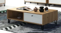 Home affaire Couchtisch »Tarragona« Couchtisch m. 2 Schub.K, 2 Fächern & Soft-Close - (B/T/H) 110/60/37 cm