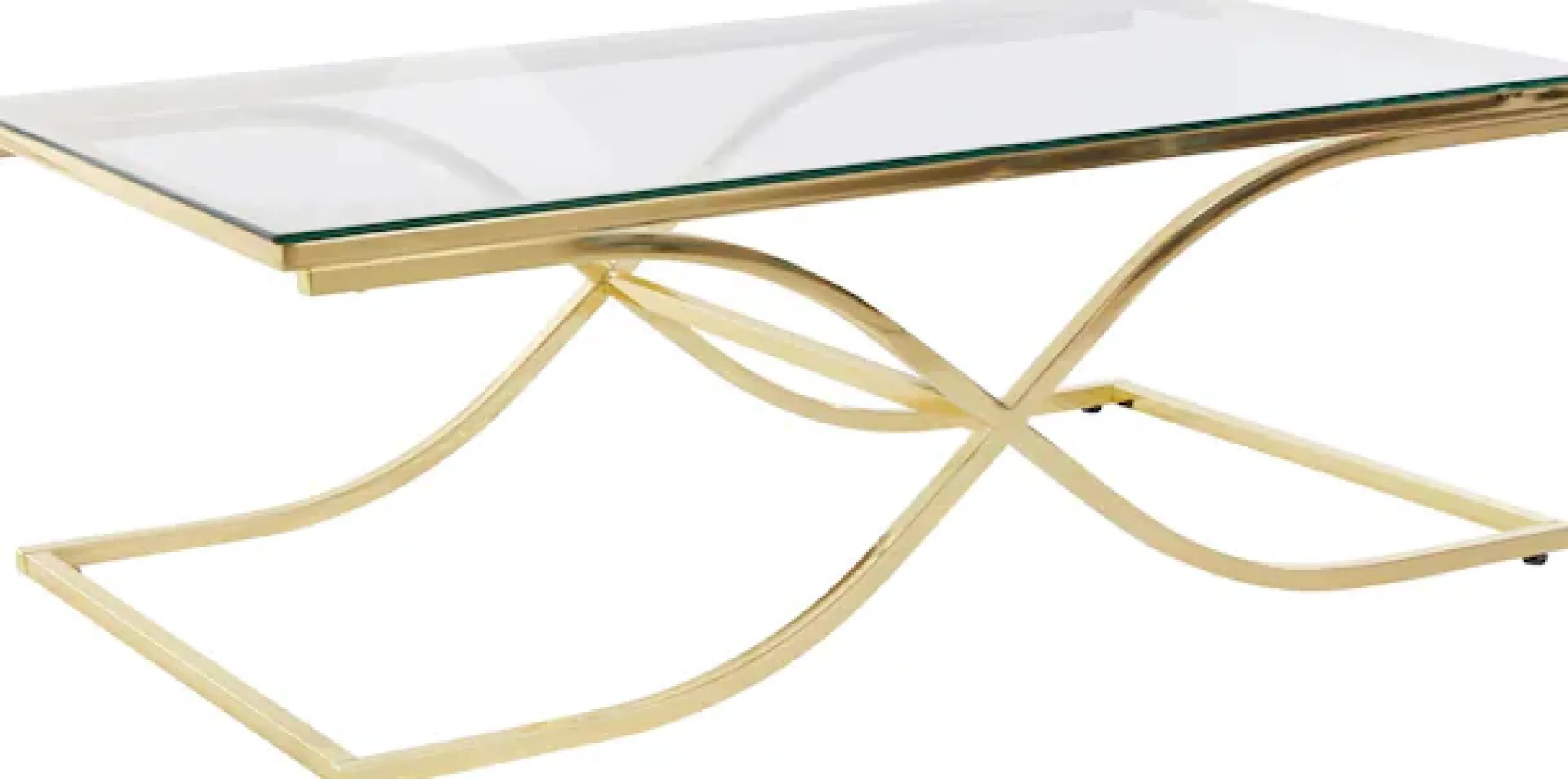 Home affaire Couchtisch »TOPSELLER!« Glastisch, OTTOs Choice,Maße (B/T/H): (120/70/42), Gestell in Gold-Optik