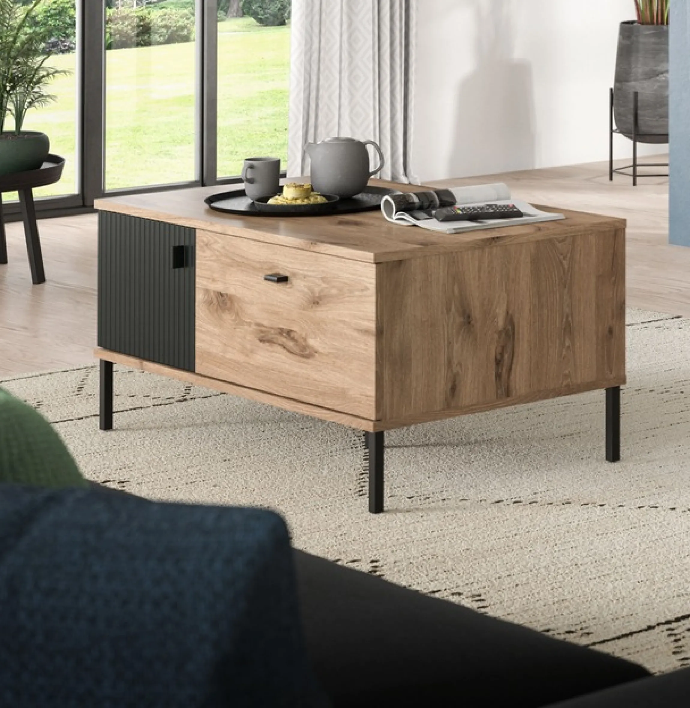 Home affaire Couchtisch »TREVERK, Breite: 100 cm« 1 Stk. tlg. Couchtisch, Wohnzimmertisch, Beistelltisch, Wohnzimmer
