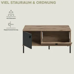 Home affaire Couchtisch »TREVERK, Breite: 100 cm« 1 Stk. tlg. Couchtisch, Wohnzimmertisch, Beistelltisch, Wohnzimmer