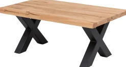 Home affaire Couchtisch »Tristan« aus Massivholz Eiche mit Baumkante