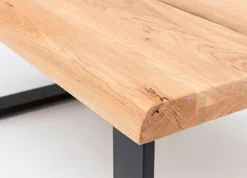 Home affaire Couchtisch »Tristan« aus Massivholz Eiche mit Baumkante