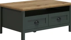 Home affaire Couchtisch »Vienna« 1 Stk. tlg. Sofatisch mit 2 Schubladen und Ablagefläche - (B/T/H) 101/60/45 cm