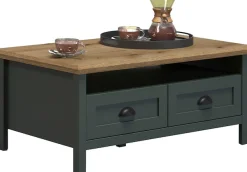 Home affaire Couchtisch »Vienna« 1 Stk. tlg. Sofatisch mit 2 Schubladen und Ablagefläche - (B/T/H) 101/60/45 cm