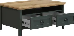 Home affaire Couchtisch »Vienna« 1 Stk. tlg. Sofatisch mit 2 Schubladen und Ablagefläche - (B/T/H) 101/60/45 cm