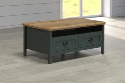 Home affaire Couchtisch »Vienna« 1 Stk. tlg. Sofatisch mit 2 Schubladen und Ablagefläche - (B/T/H) 101/60/45 cm