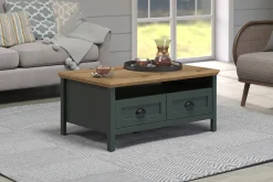 Home affaire Couchtisch »Vienna« 1 Stk. tlg. Sofatisch mit 2 Schubladen und Ablagefläche - (B/T/H) 101/60/45 cm