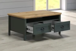 Home affaire Couchtisch »Vienna« 1 Stk. tlg. Sofatisch mit 2 Schubladen und Ablagefläche - (B/T/H) 101/60/45 cm