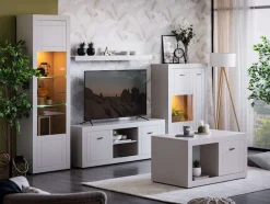Home affaire Couchtisch »Warwick, Wohnzimmertisch, Sofatisch, Beistelltisch, Kaffeetisch« Eleganter Couchtisch in Kaschmir mit viel Stauraum, Heißfolienprägung