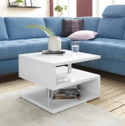 Home affaire Couchtisch »ZETA- Kaffeetisch, Sofatisch, Wohnzimmertisch, Breite ca. 55 cm« Made in Italy, mit Ablagemöglichkeit, 55x55 cm