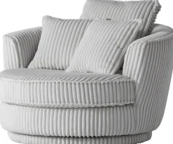 Home affaire Drehsessel »MAISIE Cord, Love Seat XXL, Lese-Sessel BIG-« Sessel in MEGA CORD u. Web-Velours, 360 Grad drehbar