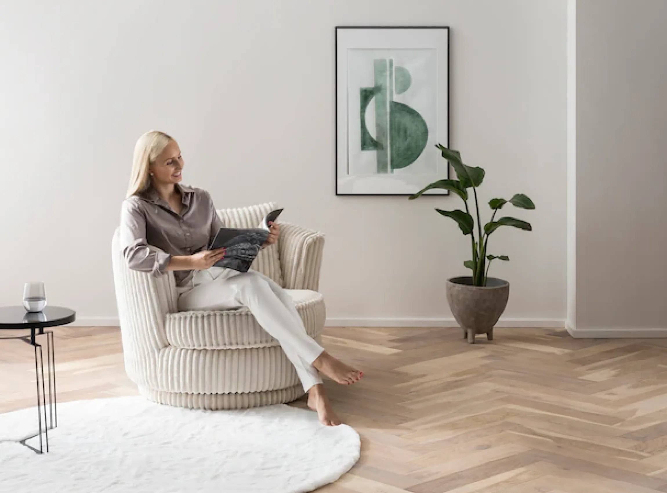 Home affaire Drehsessel »MAISIE Cord, Lese-Sessel, Love Seat,« trendige Stoffe MEGA CORD und Web-Velours, 360 Grad drehbar