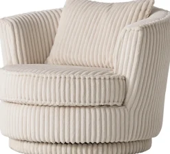 Home affaire Drehsessel »MAISIE Cord, Lese-Sessel, Love Seat,« trendige Stoffe MEGA CORD und Web-Velours, 360 Grad drehbar