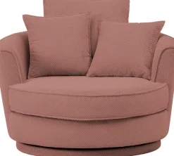 Home affaire Drehsessel »MAISIE Webvelours, Love Seat XXL, Lese-Sessel BIG-« Sessel in MEGA CORD u. Web-Velours, 360 Grad drehbar