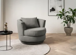 Home affaire Drehsessel »MAISIE Webvelours, Lese-Sessel, Love Seat,« trendige Stoffe MEGA CORD und Web-Velours, 360 Grad drehbar